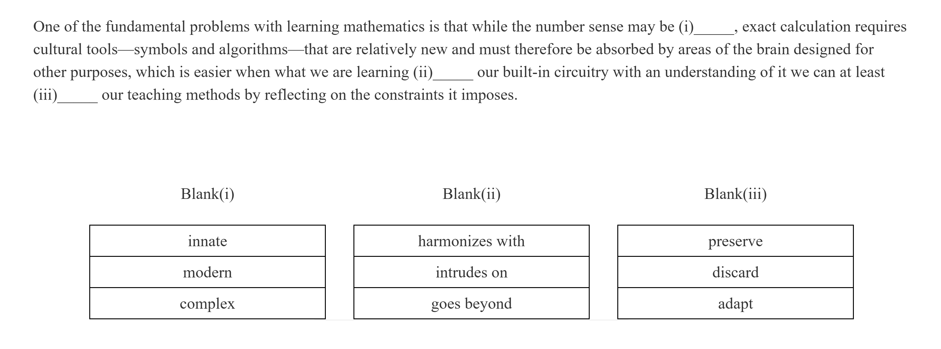 KMF Comprehensive set of mathematics questions after the reform